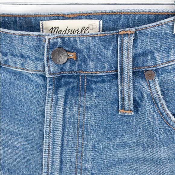 Madewell Men’s Relaxed Fit Jeans 38x32 Medium Wash Denim Factory Distressed - Picture 4 of 16